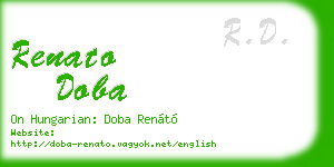 renato doba business card